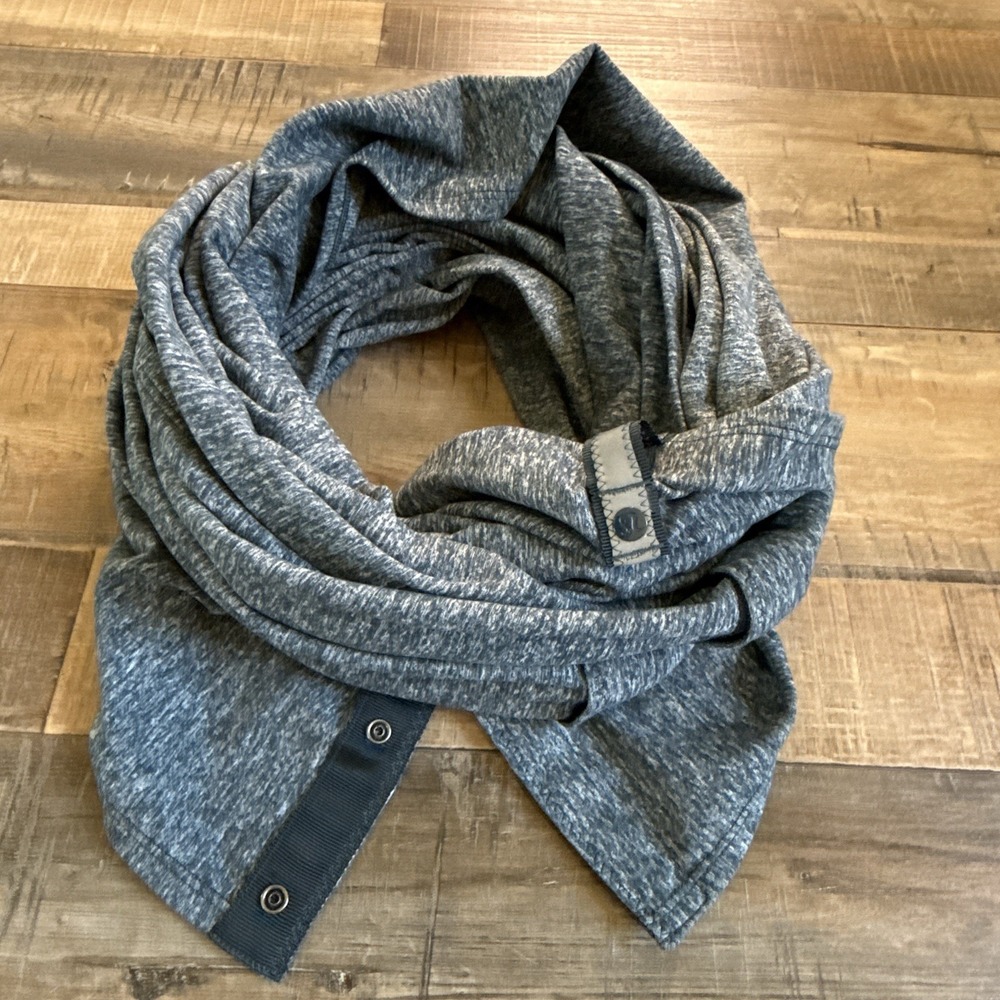 Lululemon Vinyasa Wrap Scarf Womens One Size Convertible Black Heather